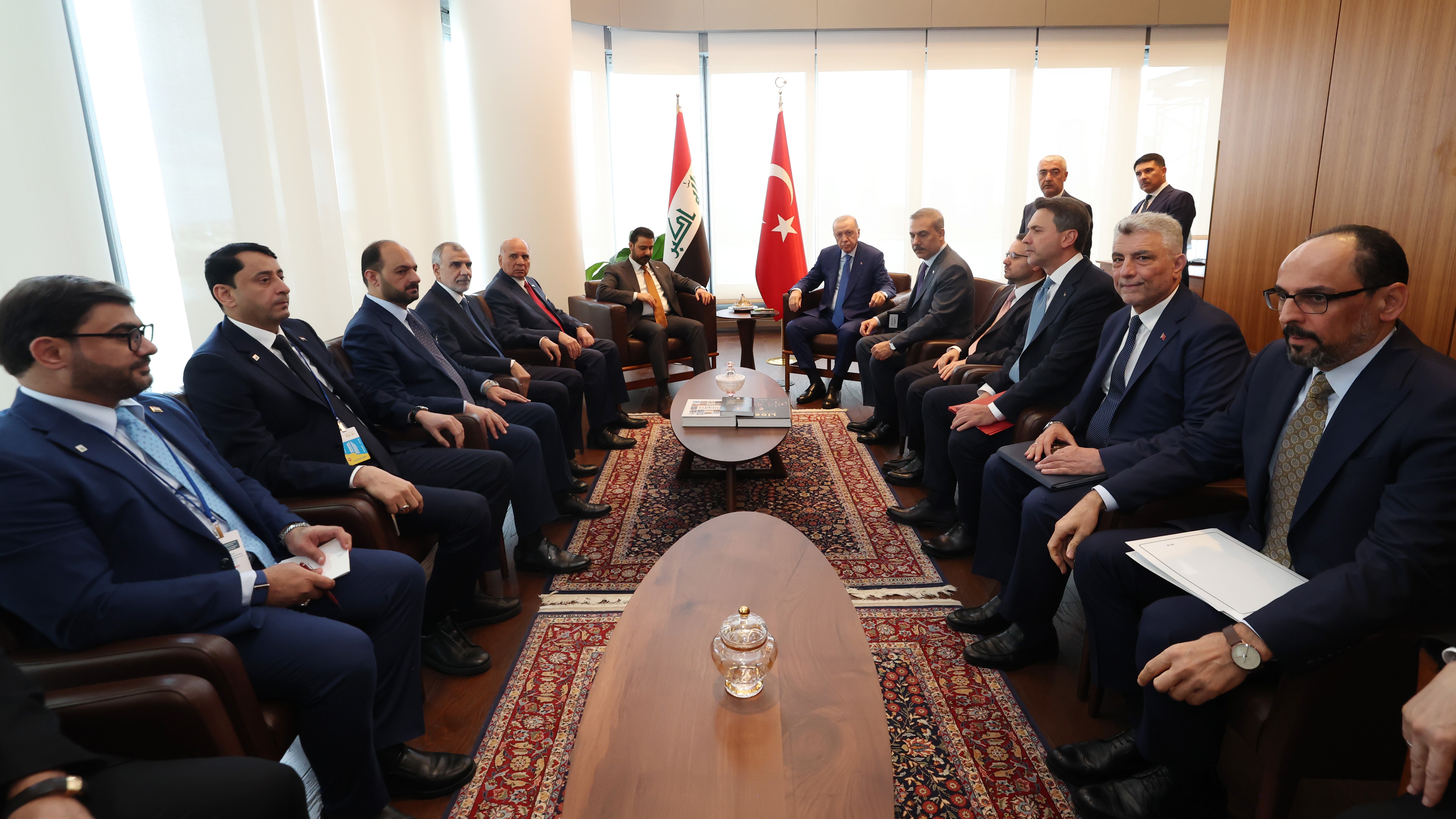 Cumhurbaşkanı Erdoğan, New York'ta Irak Başbakanı Ali el-Zaidi ile görüştü