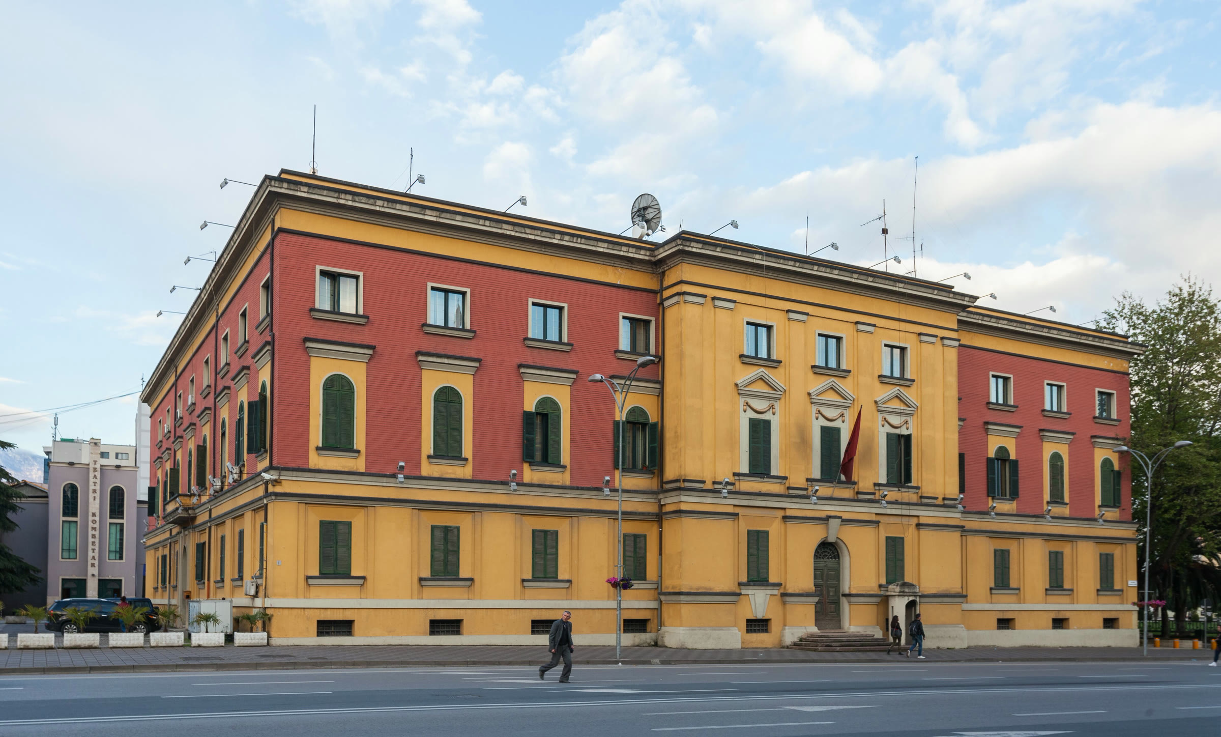 The Albanian Interior Ministry in Tirana