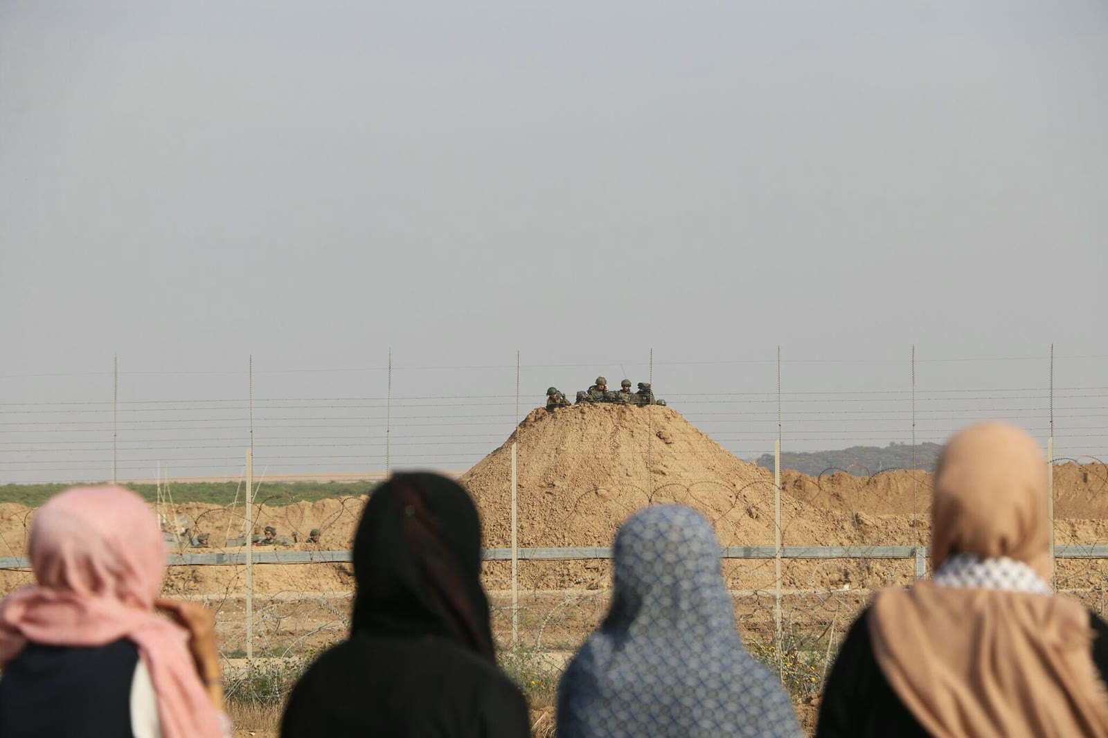 مظاهرة في شرق غزة (أرشيف)