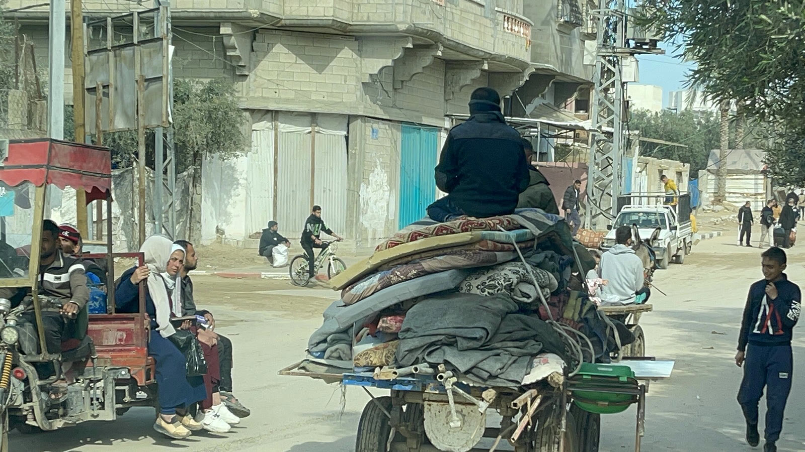 Gazan residents returning to their homes after the ceasefire, January 2025 (archive)