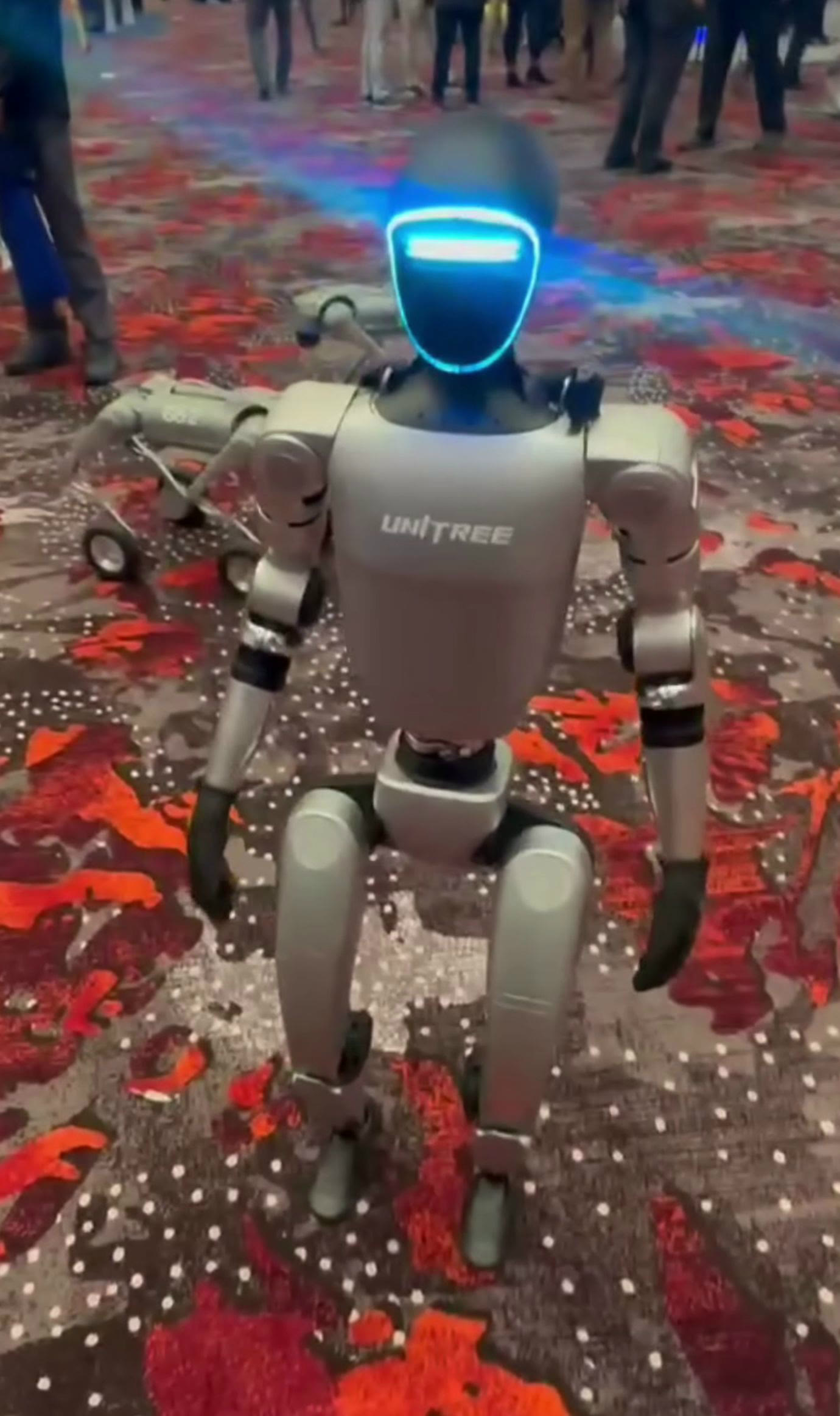 The Chinese-made Unitree G1 humanoid robot (file)