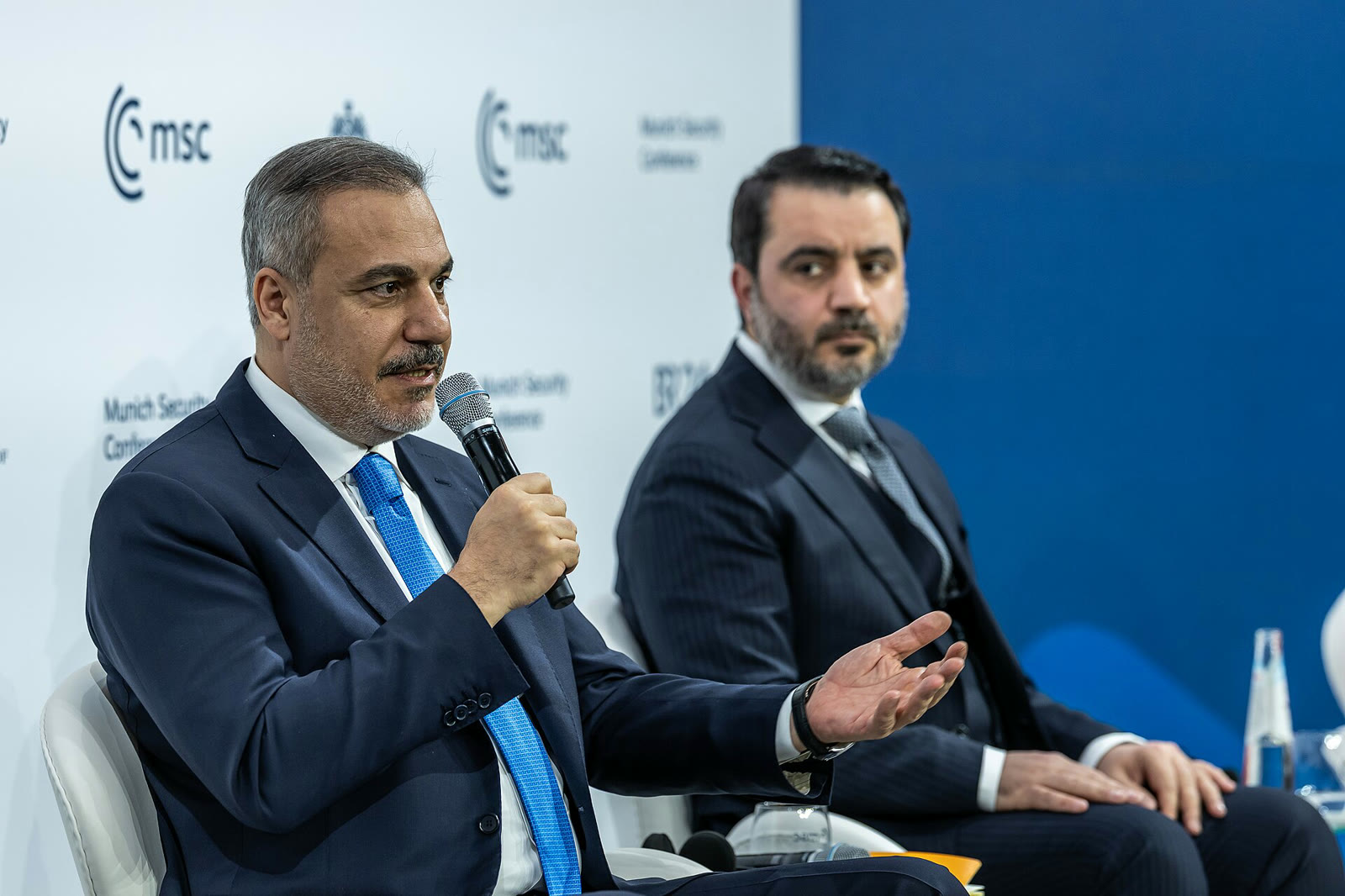 هاكان فيدان في جلسة "فجر جديد لدمشق" بمؤتمر ميونخ للأمن (أرشيف)