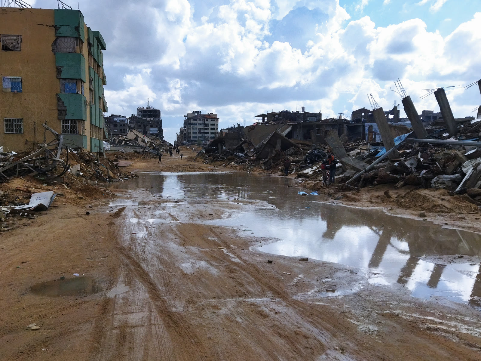 Destroyed infrastructure in the Gaza Strip (archive)