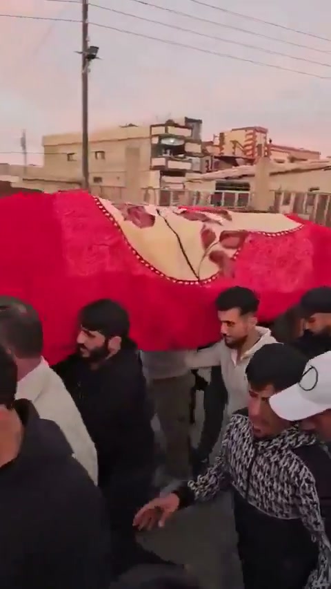 The funeral of Mohammad Dabbour in the village of Jaba, Quneitra countryside