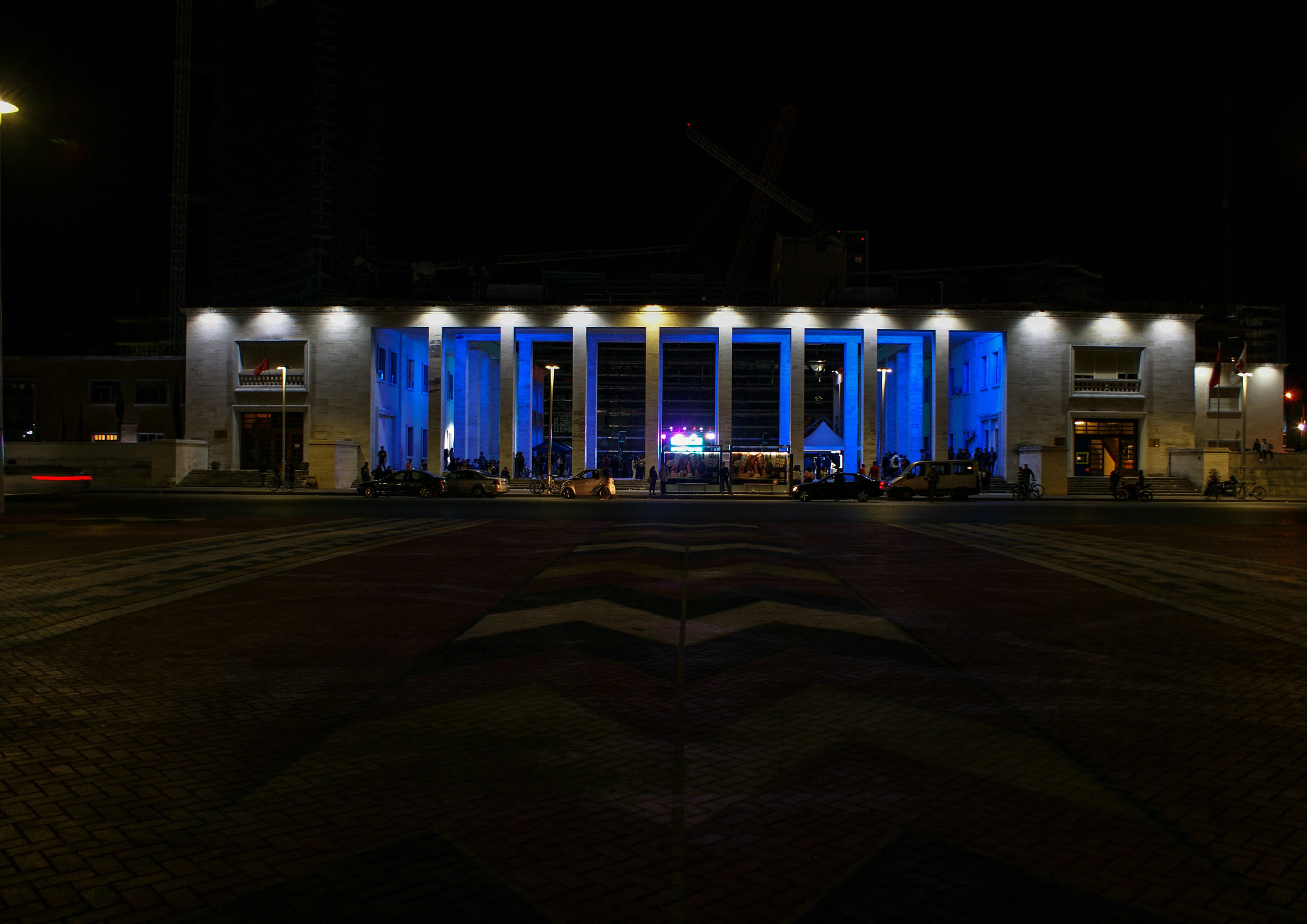 The University of Tirana rectorate on Mother Teresa Square