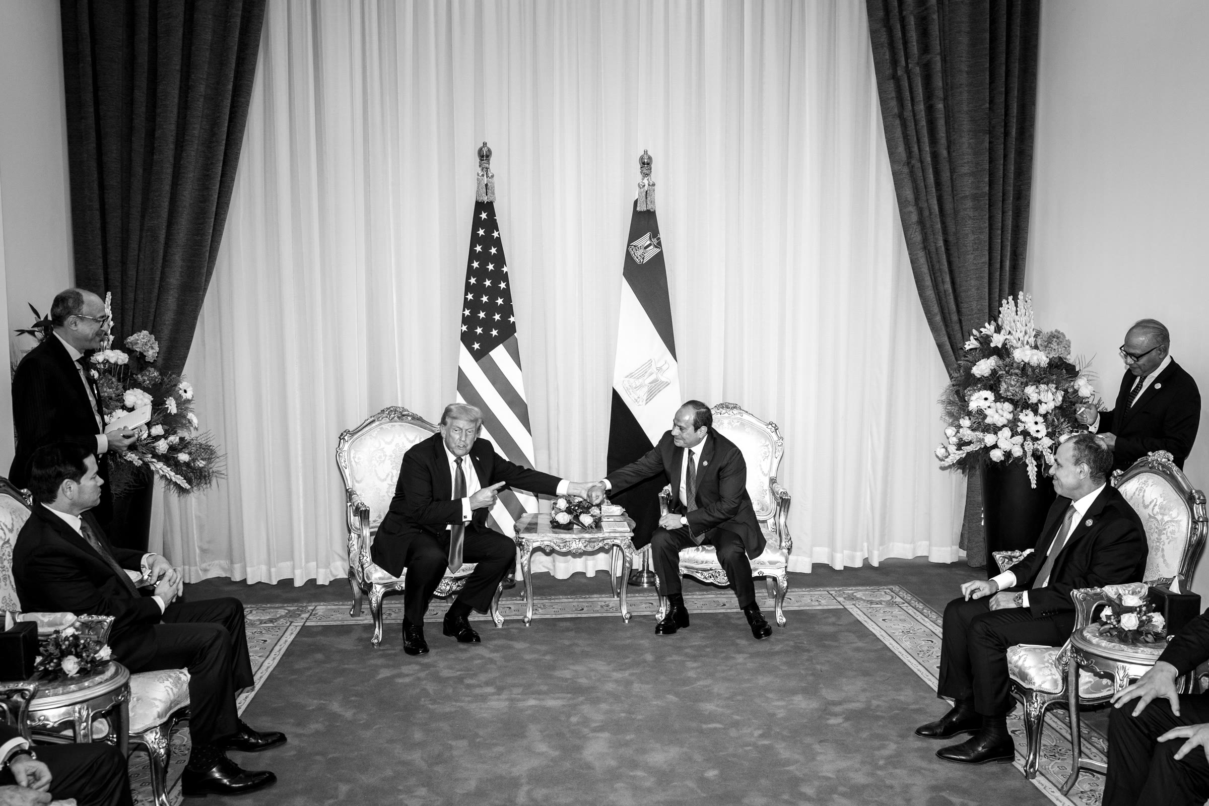 الرئيس المصري عبد الفتاح السيسي خلال لقاء في شرم الشيخ في أكتوبر 2025 (أرشيف)