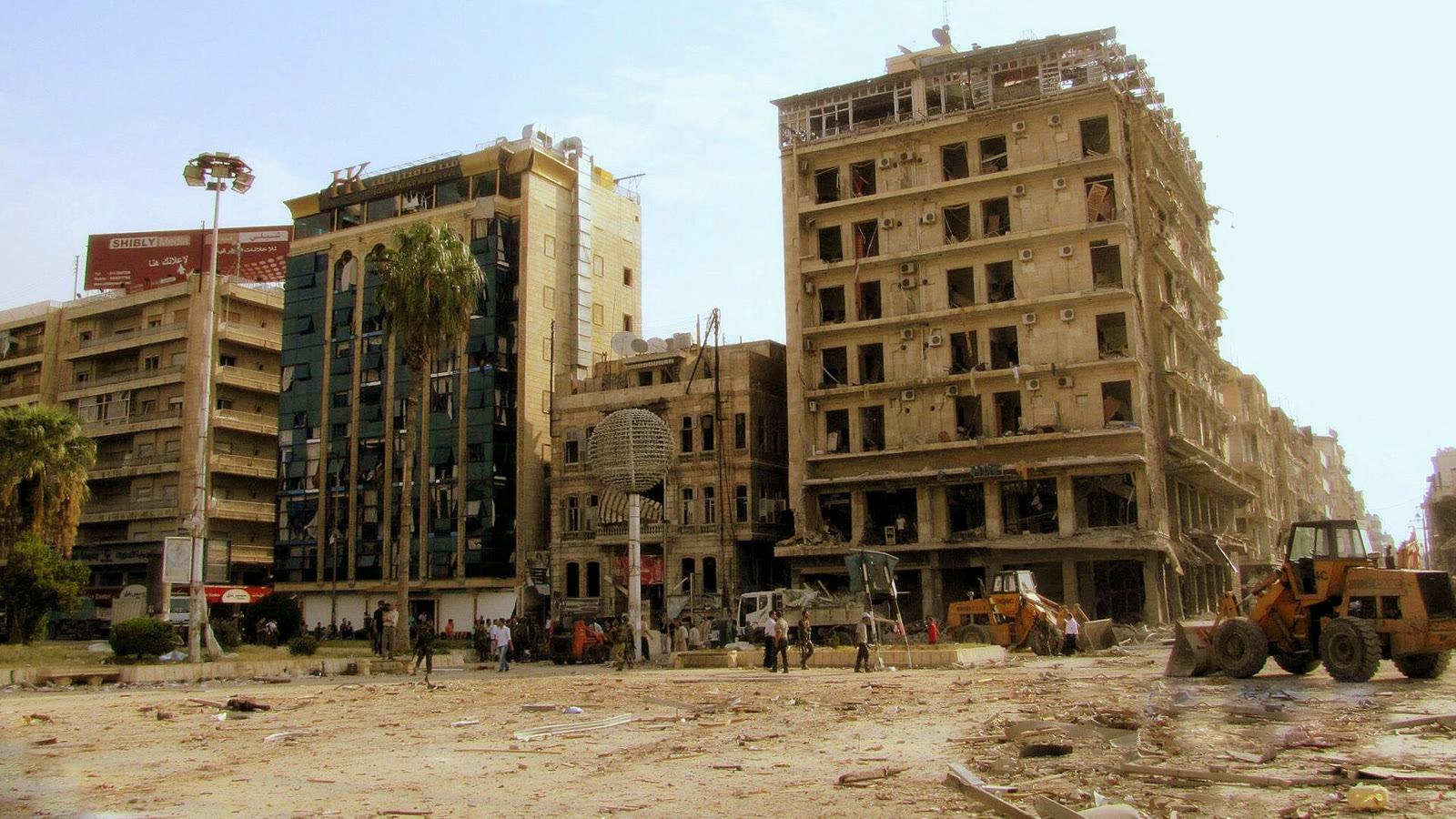 Halep’te Ekim 2012’deki bombalı saldırıların ardından Saadullah el-Cabiri Meydanı (arşiv)