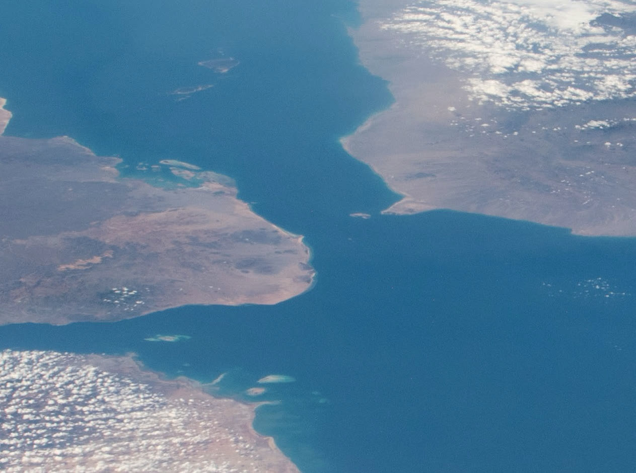 View of the Bab el-Mandeb Strait from space (archive)