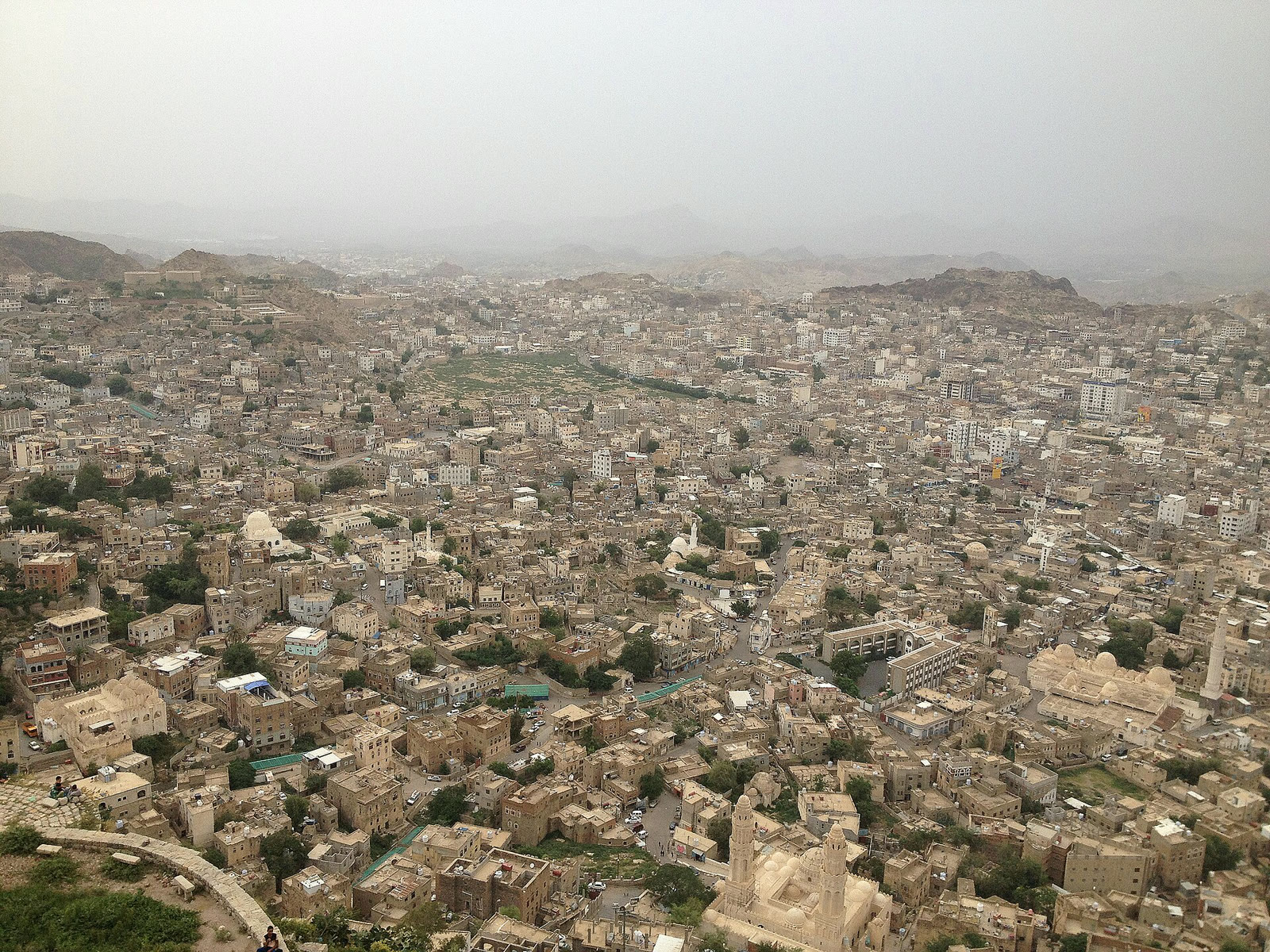 Taiz city seen from Al-Qahira Castle (archive)