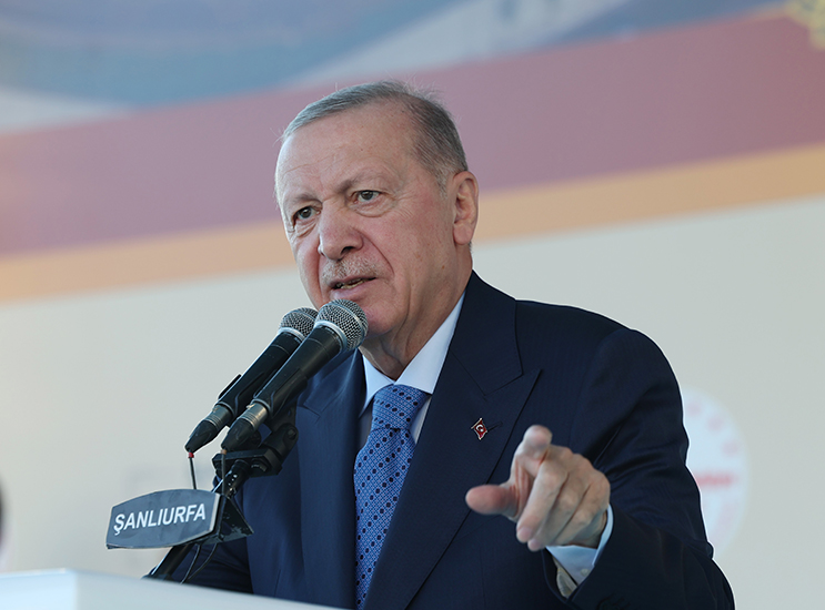 الرئيس أردوغان يلقي كلمة خلال مراسم افتتاح مستشفى شانلي أورفا للمدينة