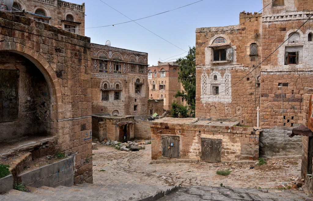Taiz'in tarihi mahallelerinden bir görünüm (arşiv)