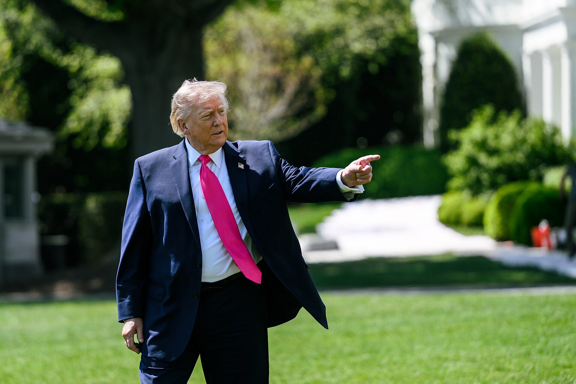 ABD Başkanı Donald Trump Beyaz Saray bahçesinde (arşiv, 2026)