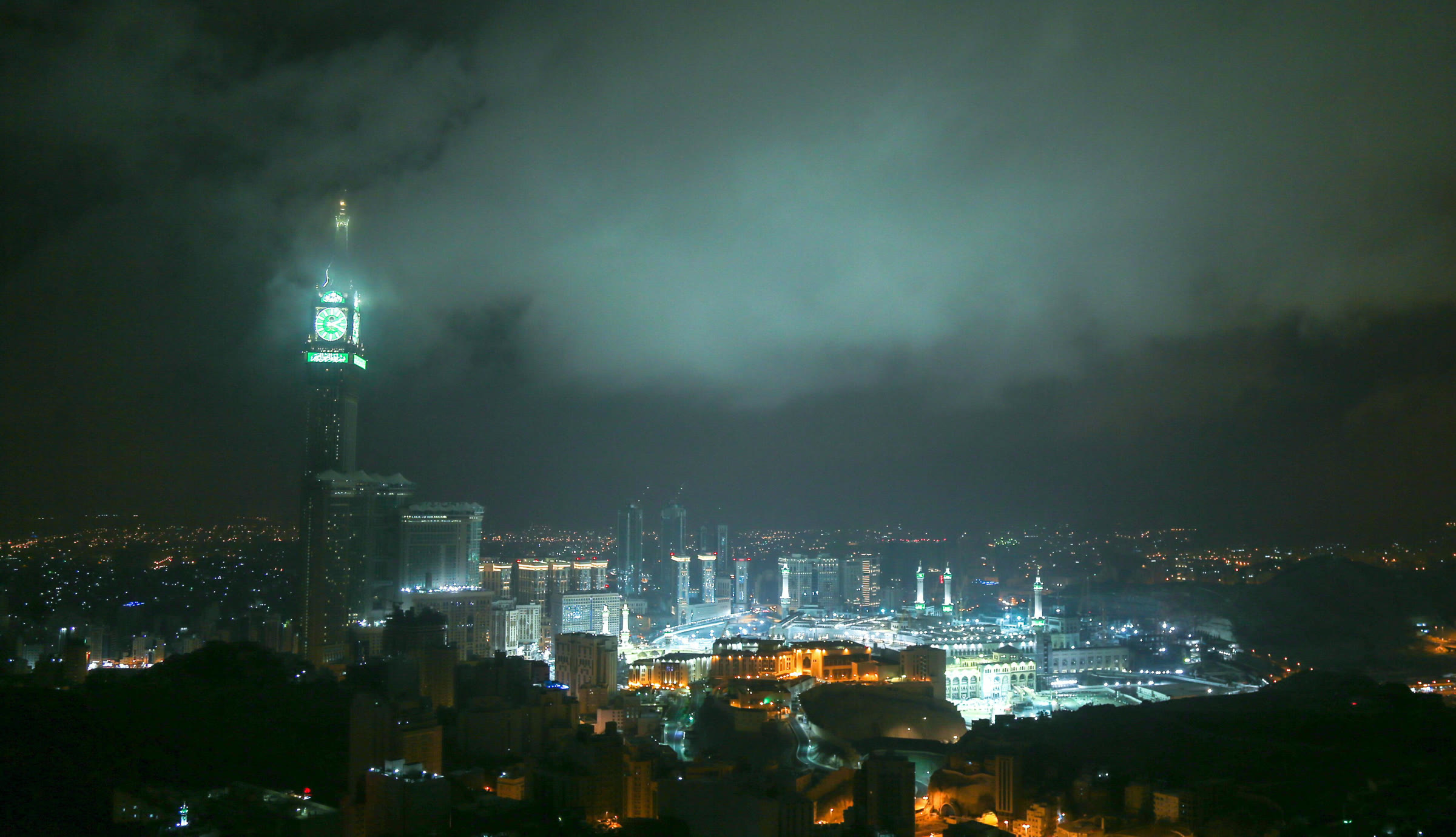 The Abraj Al Bait Towers in Mecca