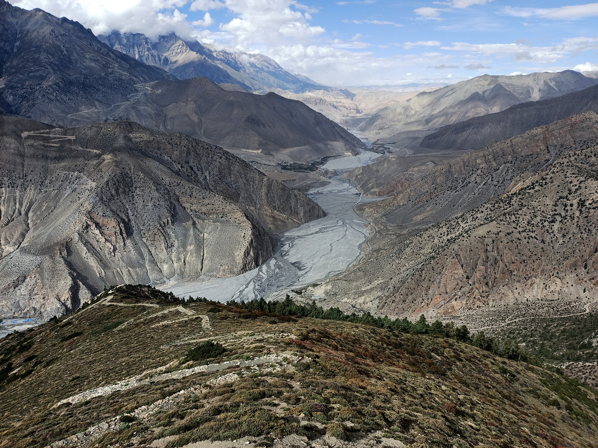 Nepal'in Mustang bölgesinde Kali Gandaki vadisi (arşiv)