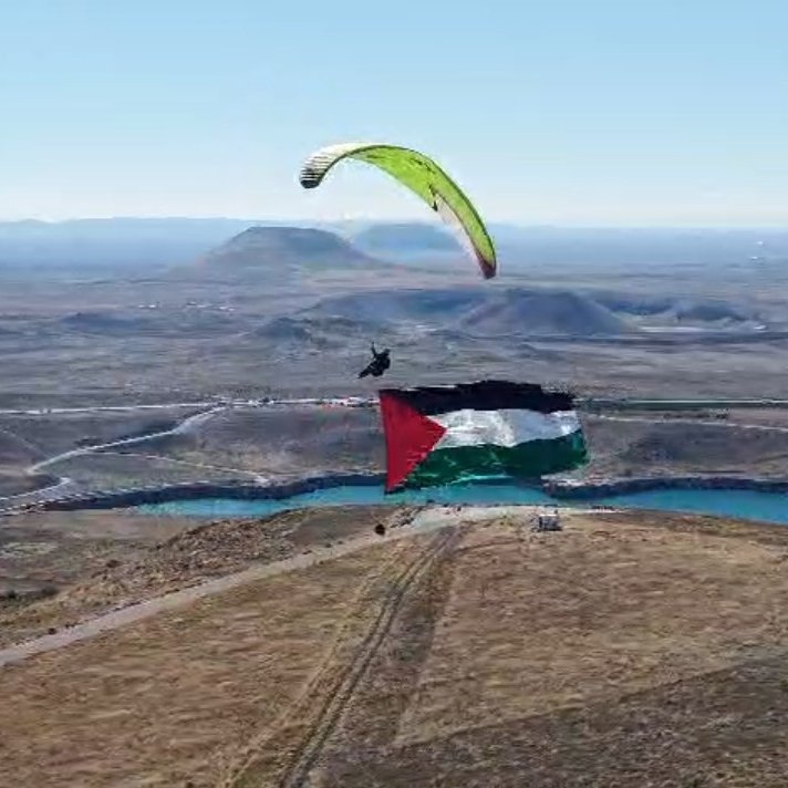 The Palestinian flag over Karapınar