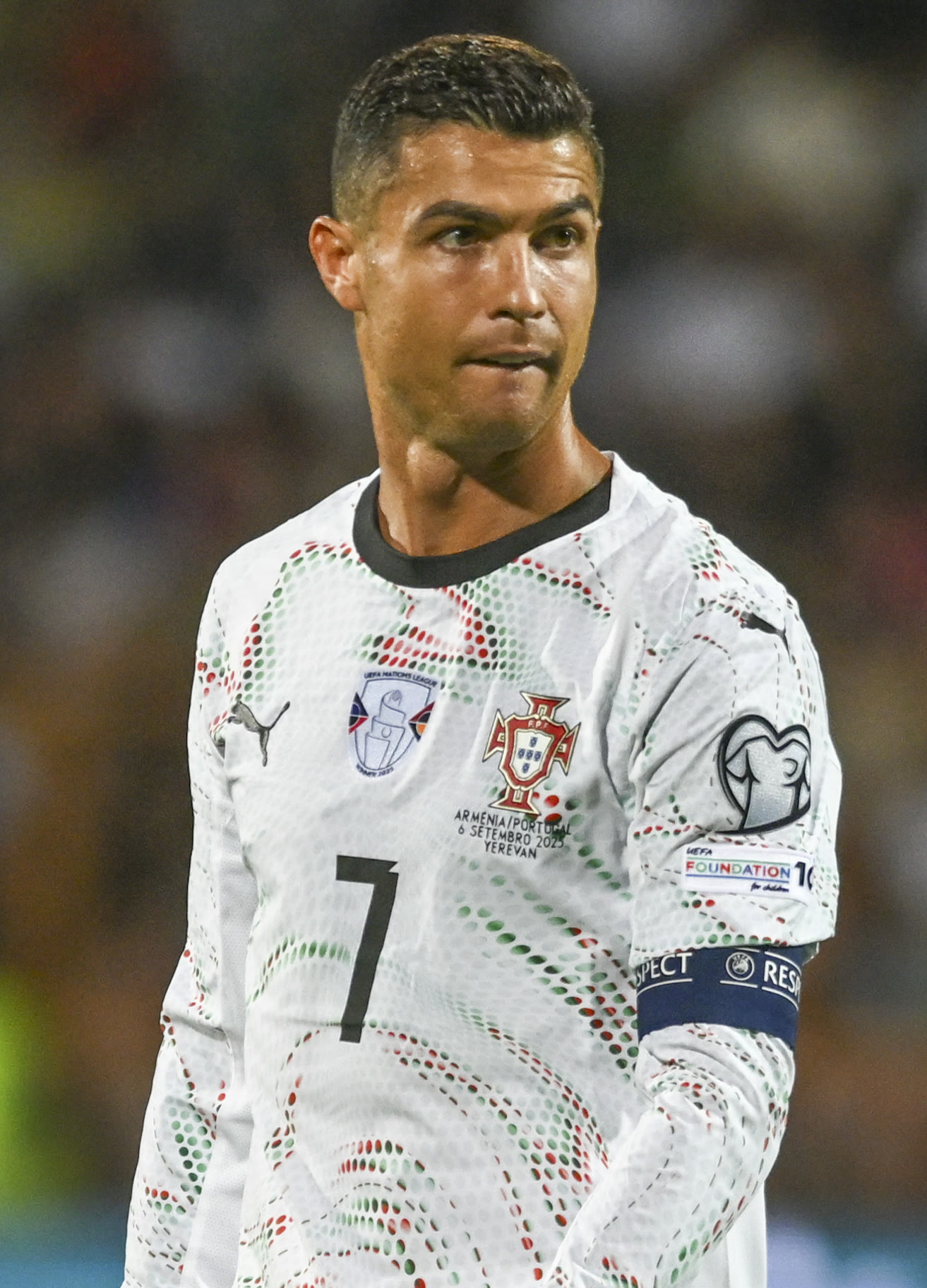 كريستيانو رونالدو بقميص منتخب البرتغال (أرشيف)