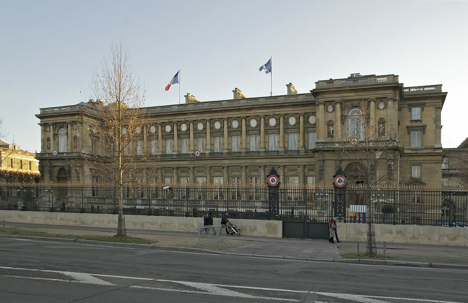 The French Foreign Ministry building on the Quai d’Orsay in Paris